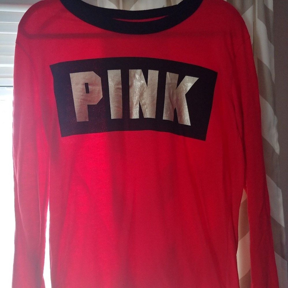 Victoria's Secret PINK Red Long Sleeve